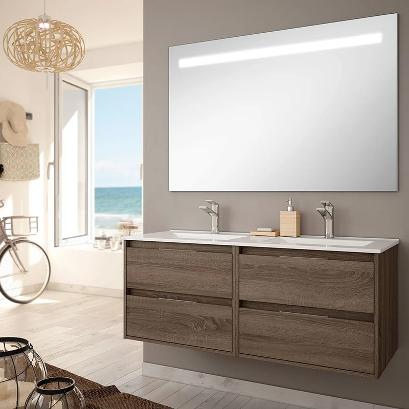 Conjunto LONDRES de Neutrum | Mueble de Baño de 2 Cajones + Lavabo Integral | 60 - 120 cm