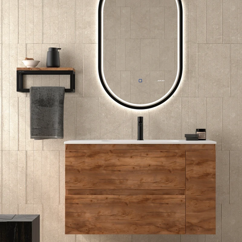 Mueble Suspendido KULA de 2 Cajones con 1 Puerta de Neutrum | 80 y 100cm | 10 Acabados