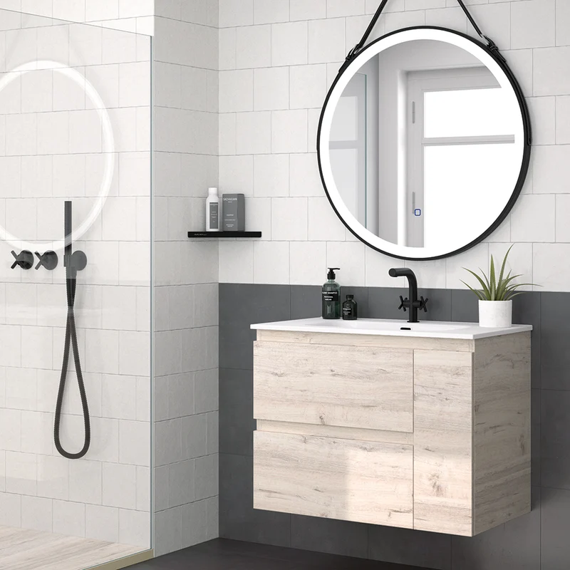Mueble Suspendido KULA de 2 Cajones con 1 Puerta de Neutrum | 80 y 100cm | 10 Acabados