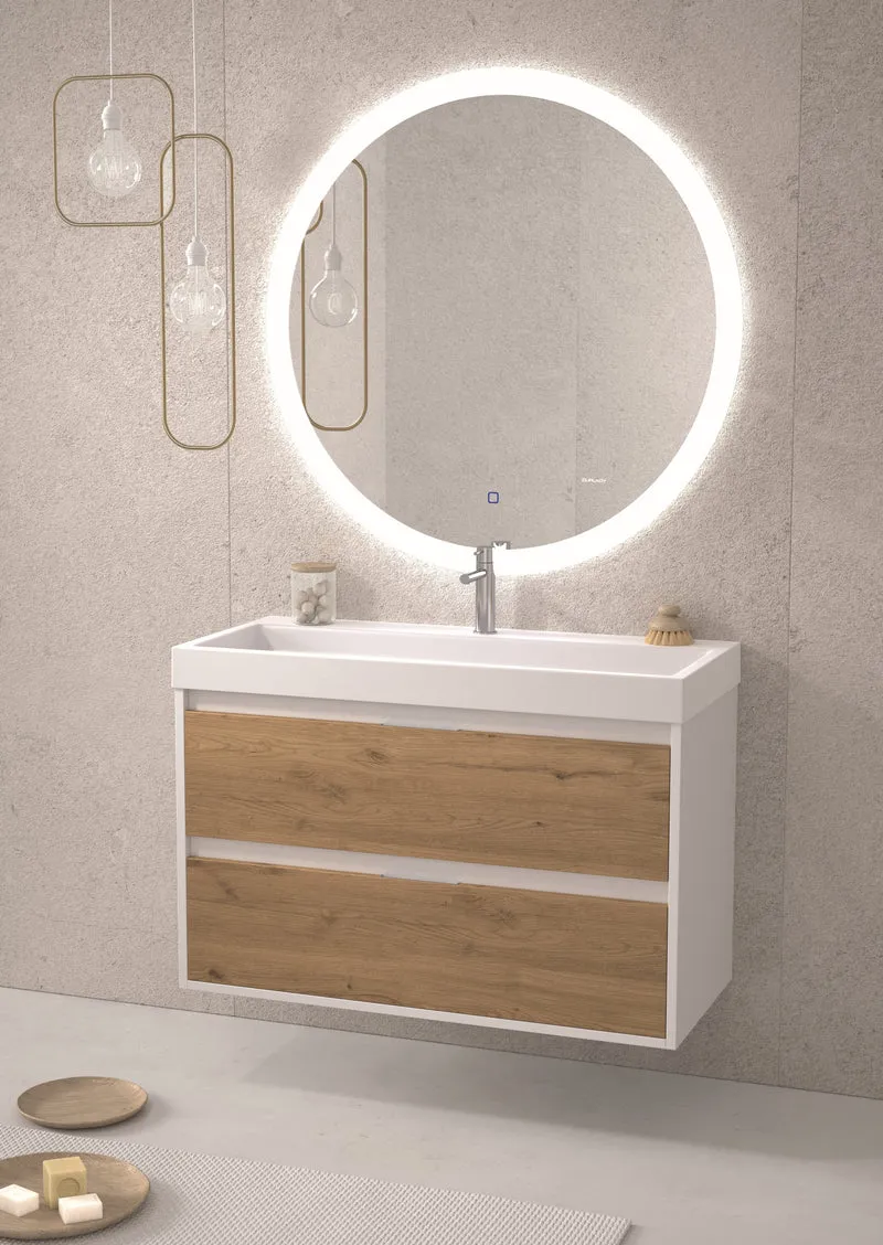 Mueble Suspendido ZAO 2 Cajones Neutrum | 60-120cm | 10 Acabados