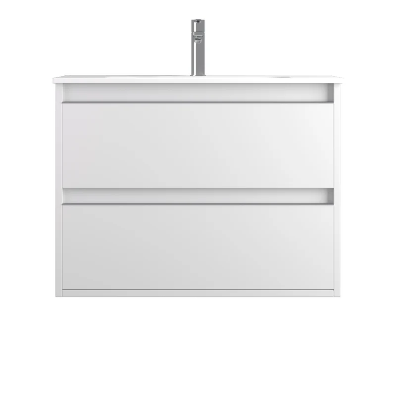 Mueble de Baño Suspendido NASU 2 Cajones Netrum | 4 Medidas | 10 Acabados
