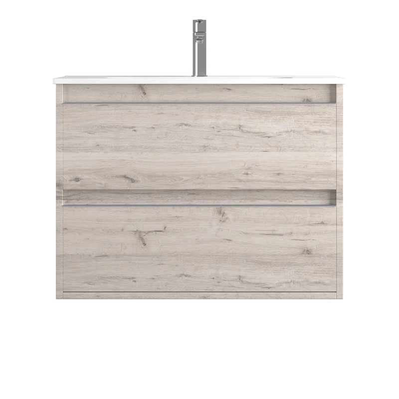 Mueble de Baño Suspendido NASU 2 Cajones Netrum | 4 Medidas | 10 Acabados