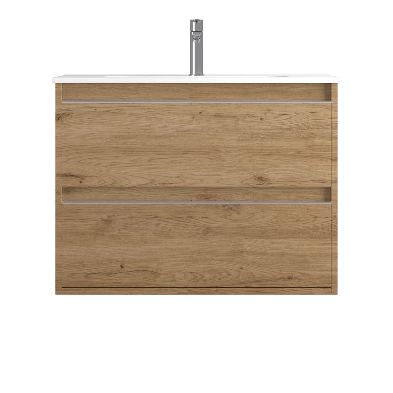 Mueble de Baño Suspendido NASU 2 Cajones Netrum | 4 Medidas | 10 Acabados