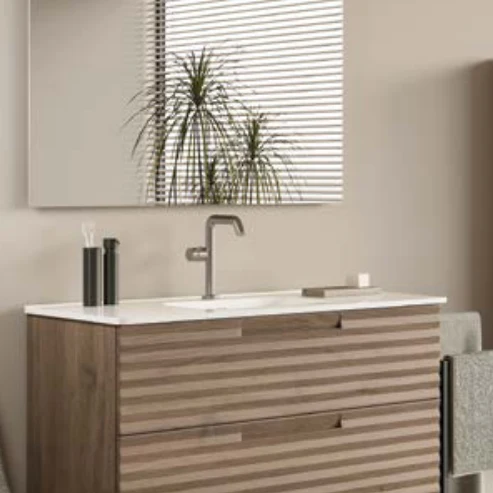 Mueble Baño Duna 2 Cajones + Lavabo Cerámico | 60-80-100cm | Cajón Organizador