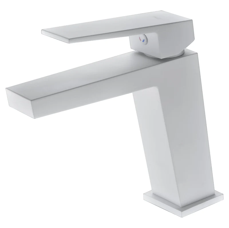Grifo Lavabo Monomando ART Blanco Mate Imex | Diseño Minimalista | Acabado Mate Antihuellas | Cartucho Cerámico