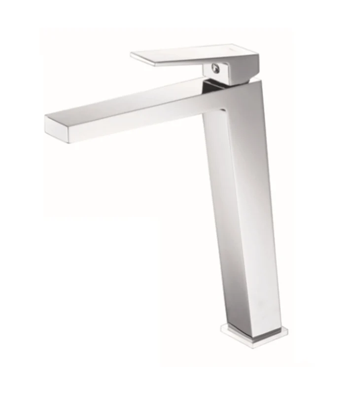 Grifo Lavabo Alto ART Cromo Imex | Perfil Elevado para Lavabos Sobre Encimera | Latón Cromado + Cartucho Cerámico 25mm