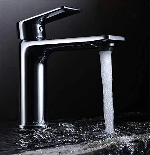 Grifo Monomando Lavabo SAONA. Apertura en Frío Cromo | Imex BDO020-1