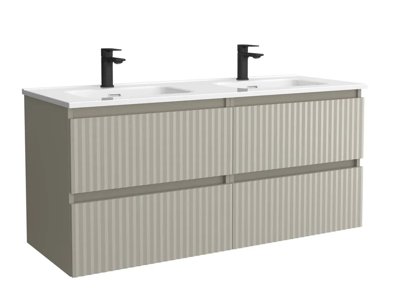 SALGAR 121745 KIRA Mueble+Lavabo IBON 120cm Gris mate