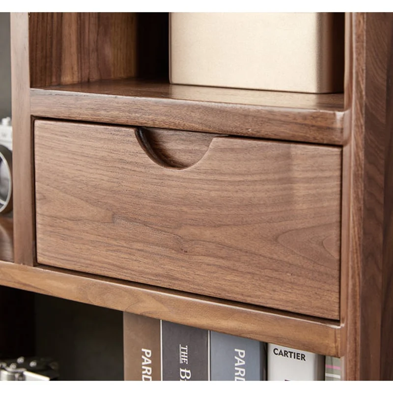 Comprehensive Multi-Grid Design Solid Wood Side Table