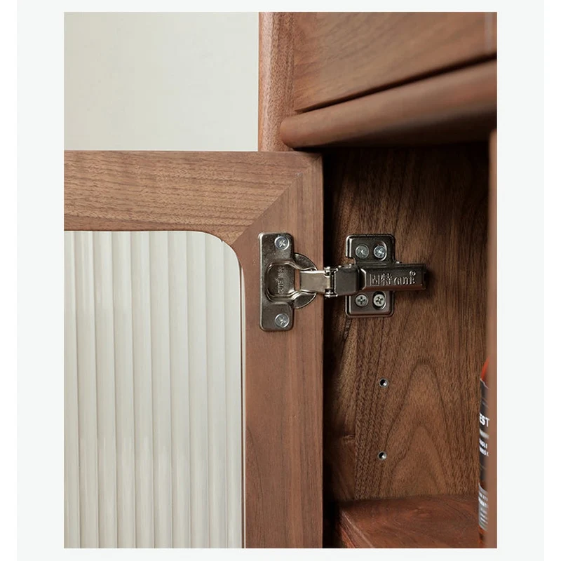 Small Black Walnut Wood Kitchen Cabinets