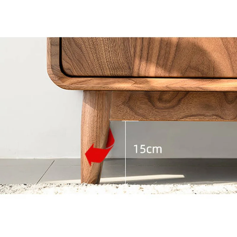 Dawnlight 4 Doors Solid American Walnut Shoe Cabinet