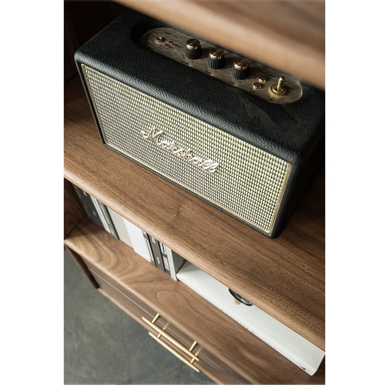 Small Black Walnut Wood Storage Cabinets