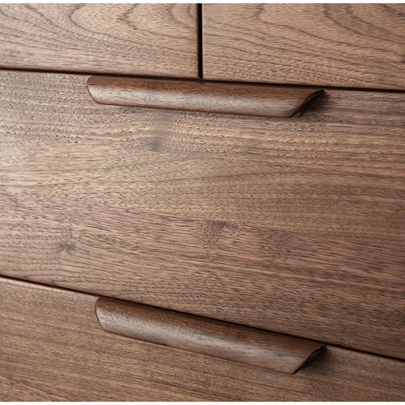 Terra Solid Walnut Wood Tall Chest of Drawers Dresser