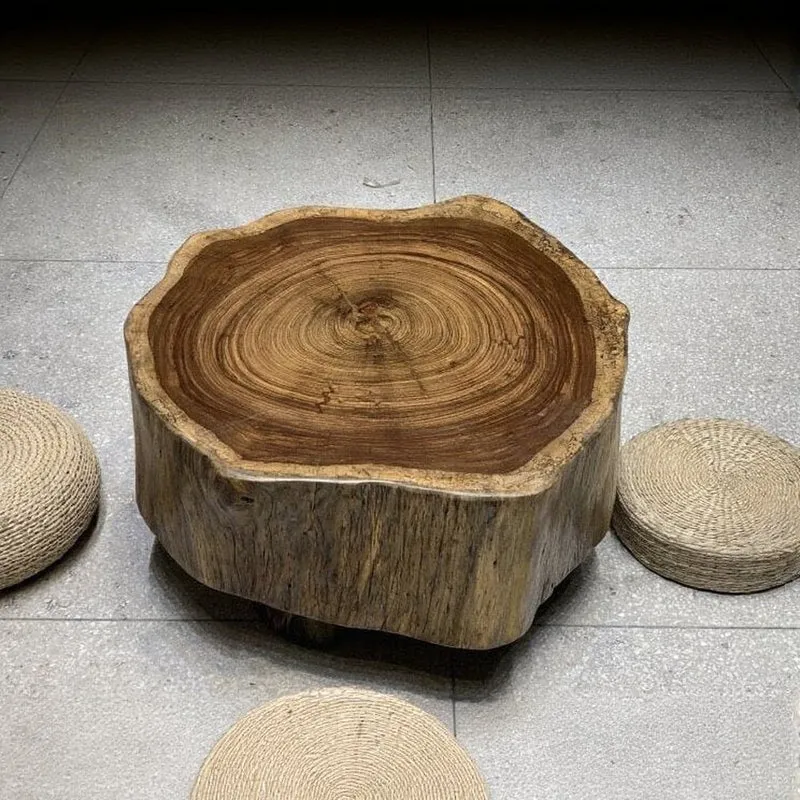 Spirited Africa Wood Drum Table