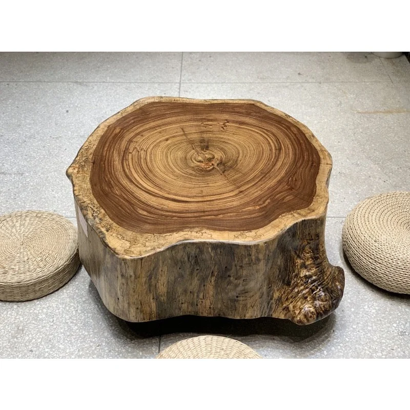 Spirited Africa Wood Drum Table