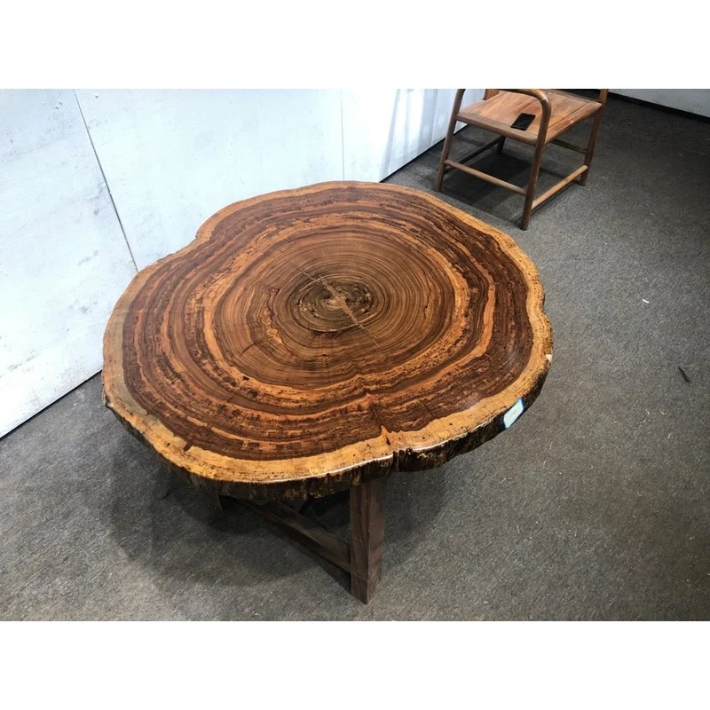 Whimsical Live Edge Beli Noir Wood Coffee Table