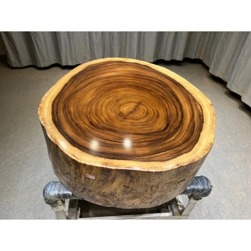 Rustic Elegance Drum Coffee Table