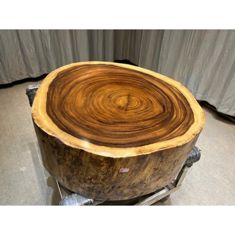 Rustic Elegance Drum Coffee Table