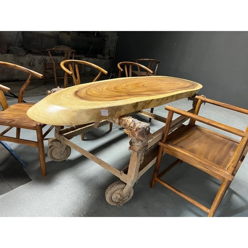 Ascend Live Edge Oval Shape Coffee Table
