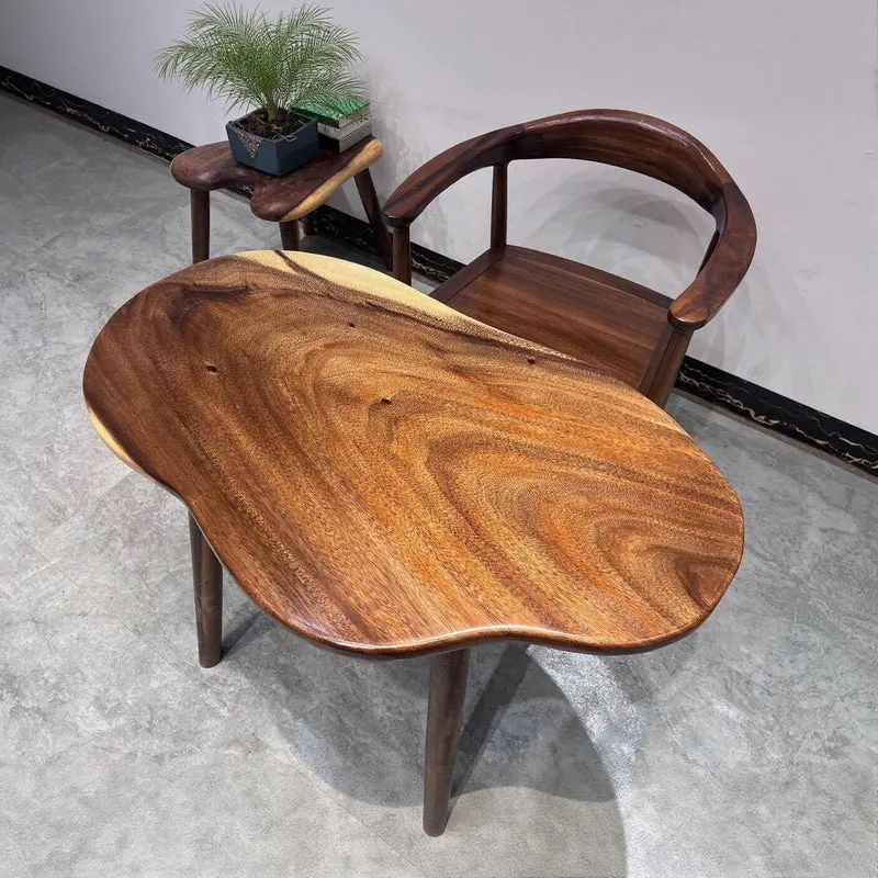 Cyclic Harmony Solid Wood Irregular Table