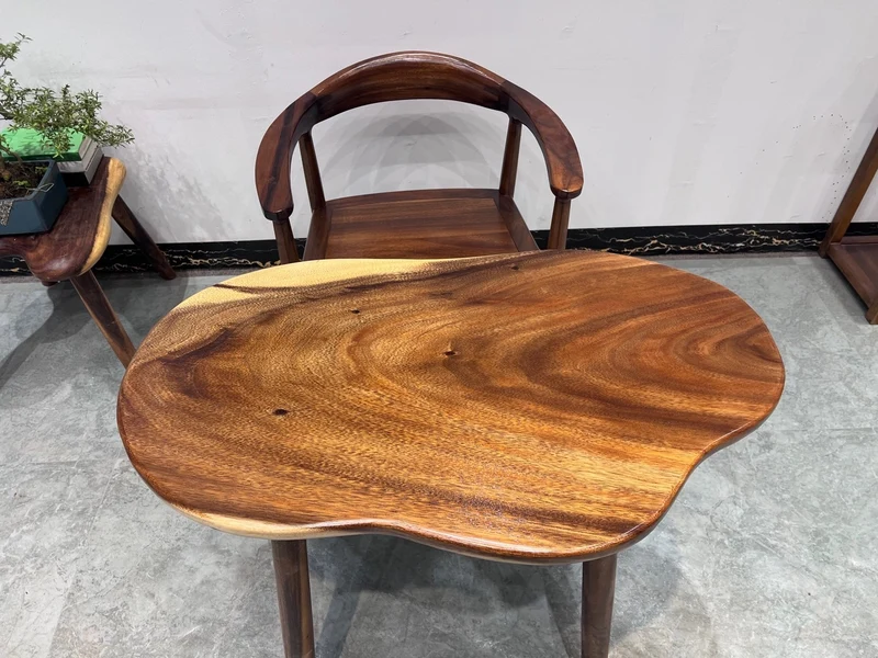 Cyclic Harmony Solid Wood Irregular Table