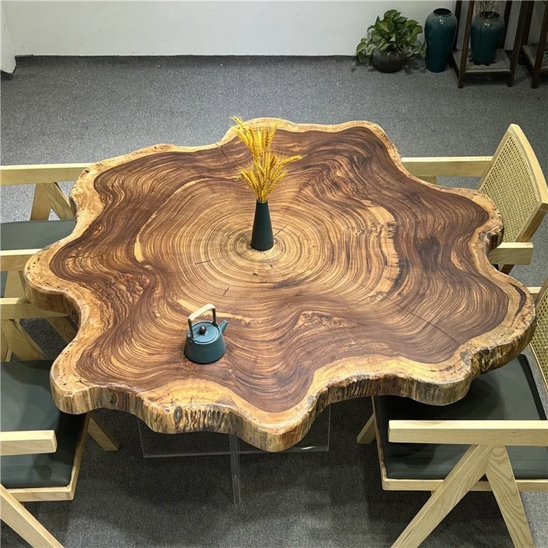 Eclipse Live Edge Beli Wood Round Table