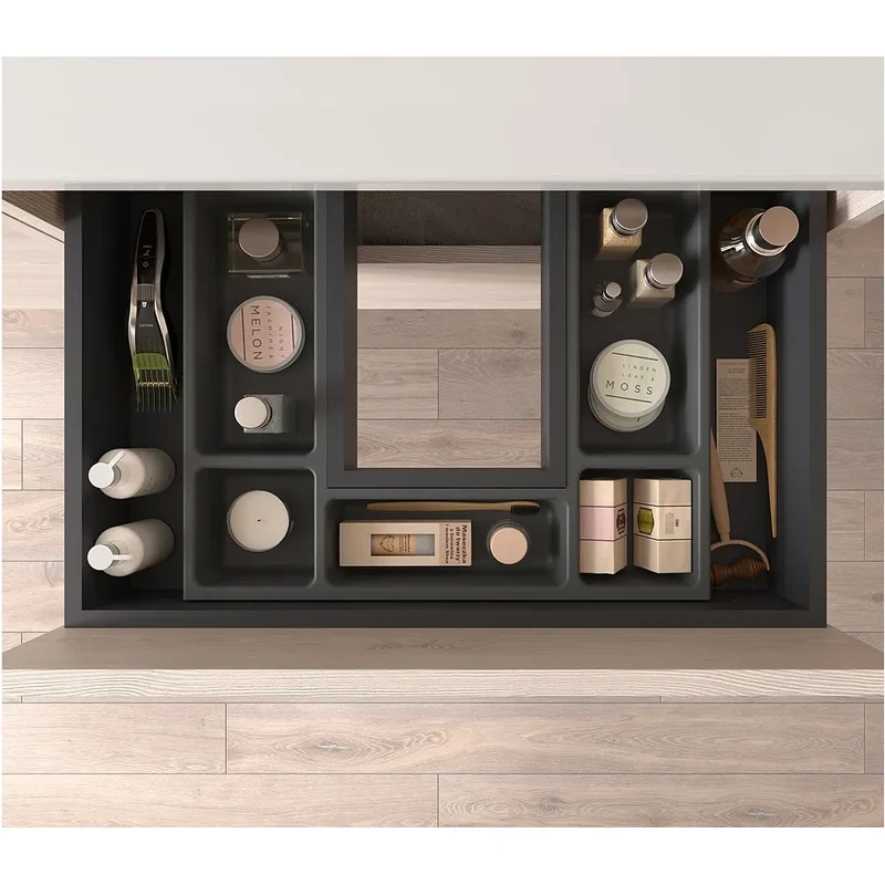Mueble de Baño con Encimera y 3 Cajones Salgar Optimus Roble Natural