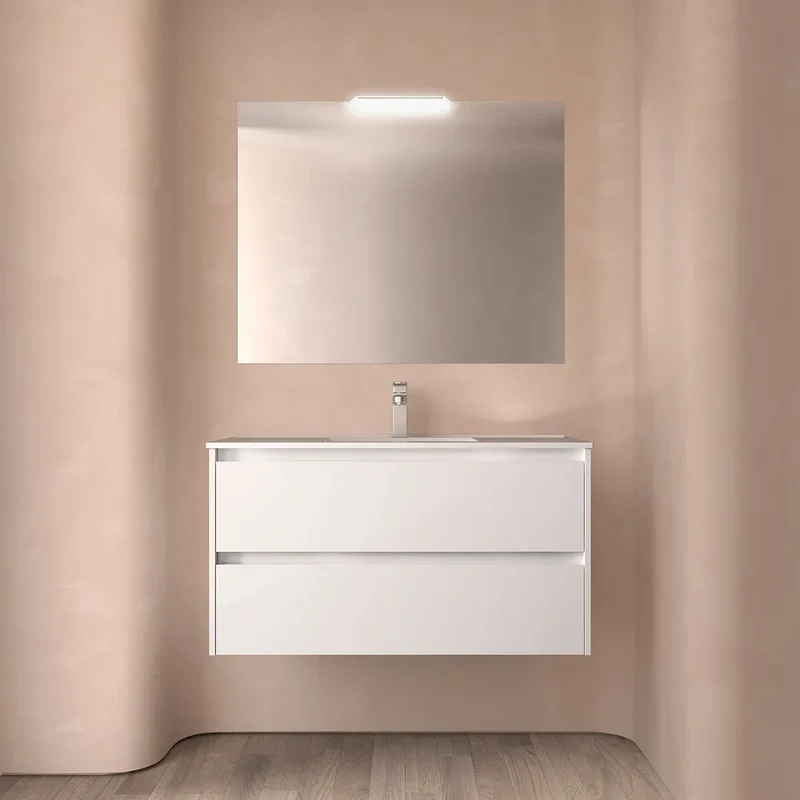 Mueble de Baño con Lavabo y 2 Cajones Salgar Noja
