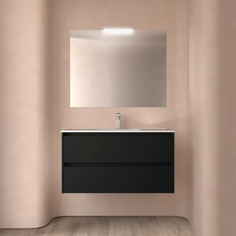 Mueble de Baño con Lavabo y 2 Cajones Salgar Noja