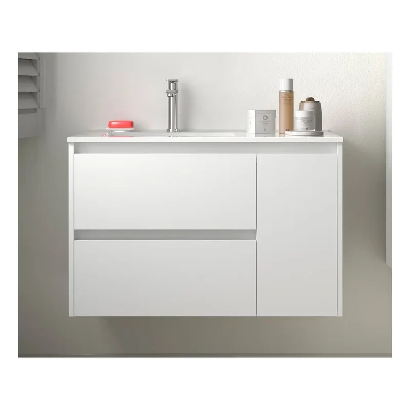 Lavabo de Baño Salgar Noja 90 cm Blanco Brillo