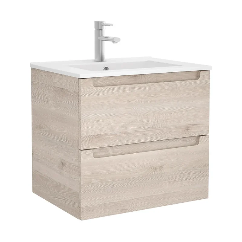 Mueble de Baño 2 Cajones Salgar Monterrey 60 cm Roble Natural
