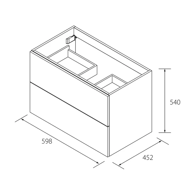 Mueble de Baño Suspendido con Lavabo Salgar