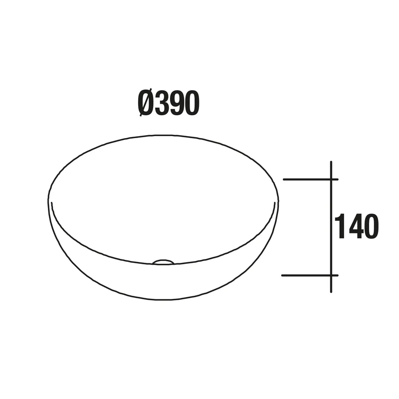 Lavabo de Posar BOL Solid Surface (390 x 140 mm)