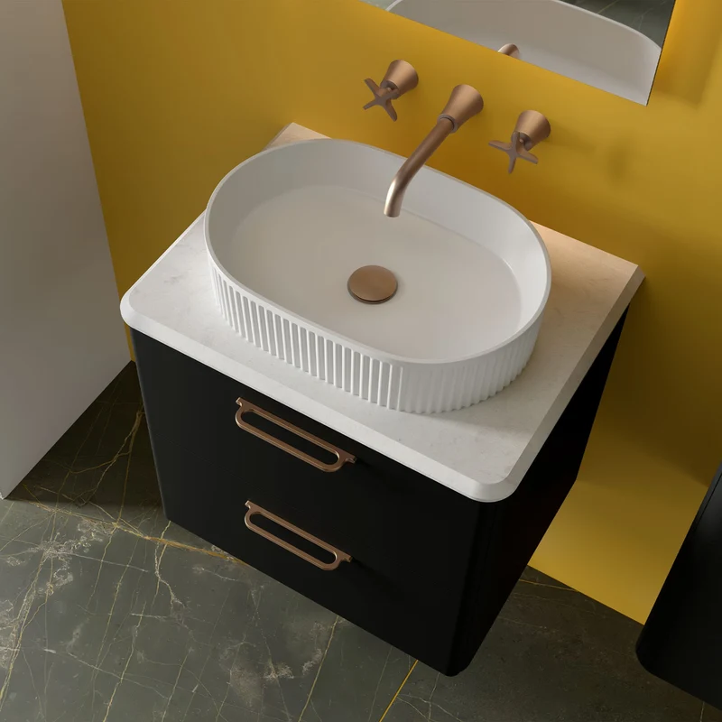 Lavabo de posar VENICE, Porcelana (480x325x110 mm)