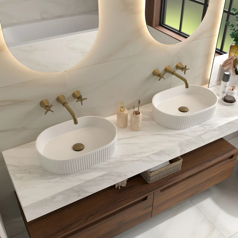 Lavabo de posar VENICE, Porcelana (480x325x110 mm)