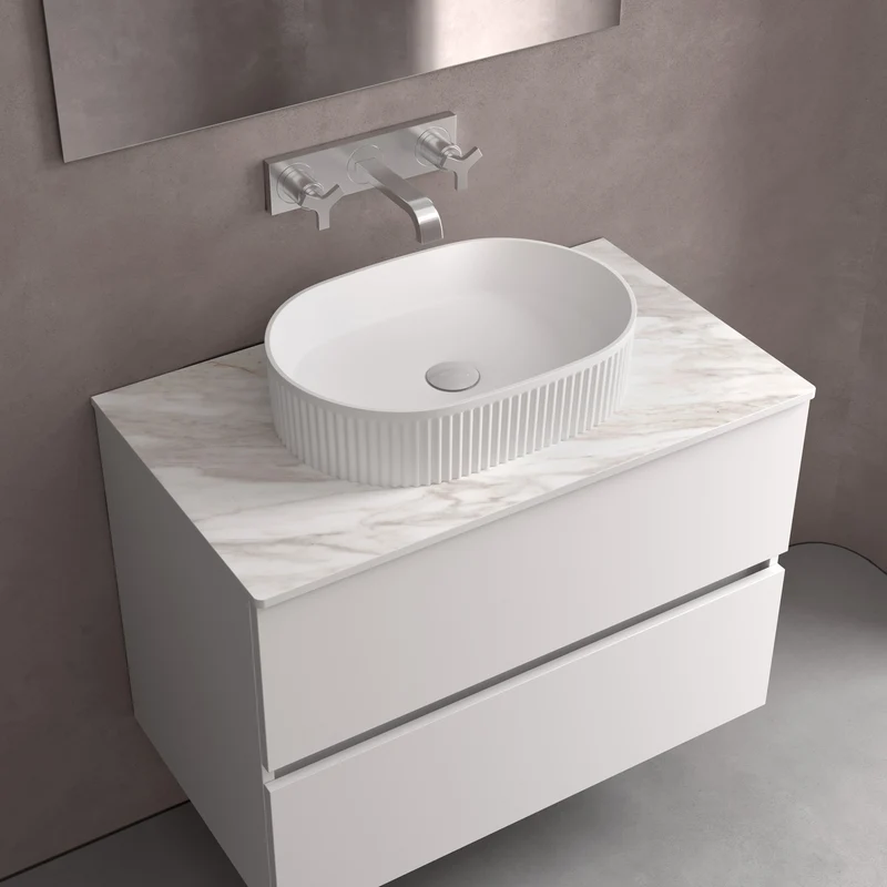 Lavabo de posar VENICE, Porcelana (480x325x110 mm)