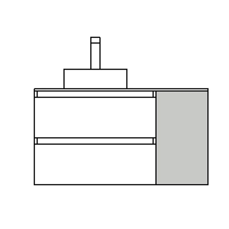 Coqueta ALLIANCE 300, 1 Puerta Apertura Push (300x540x450 mm)