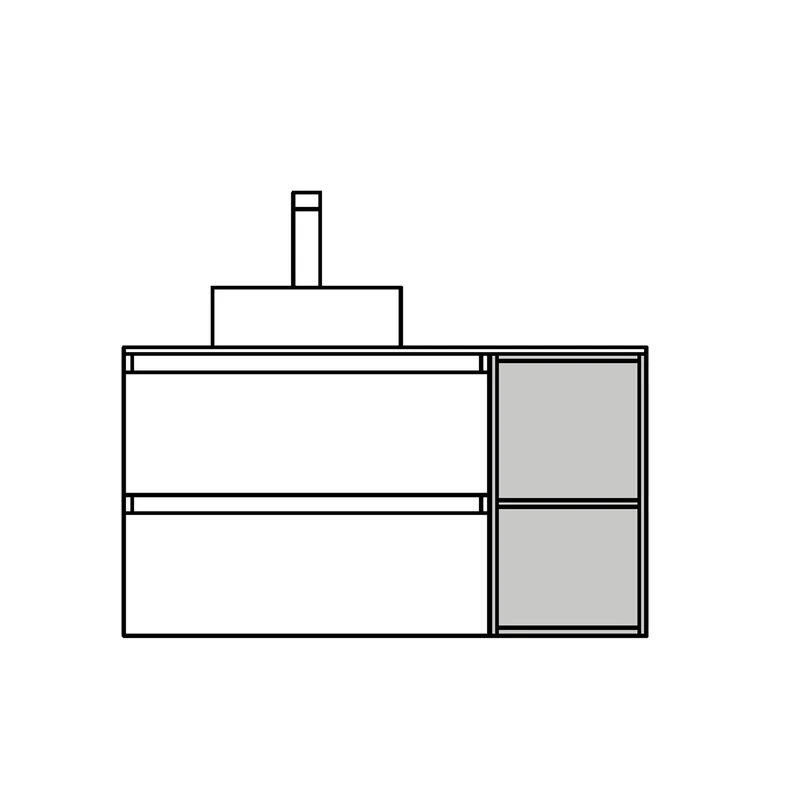 Coqueta ALLIANCE 300, 2 Huecos (300x540x434 mm)