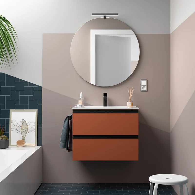 Mueble de baño SPIRIT de Salgar. 2 Cajones Metálicos de 60 a 120 cm