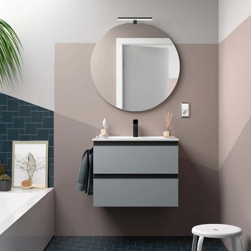 Mueble de baño SPIRIT de Salgar. 2 Cajones Metálicos de 60 a 120 cm