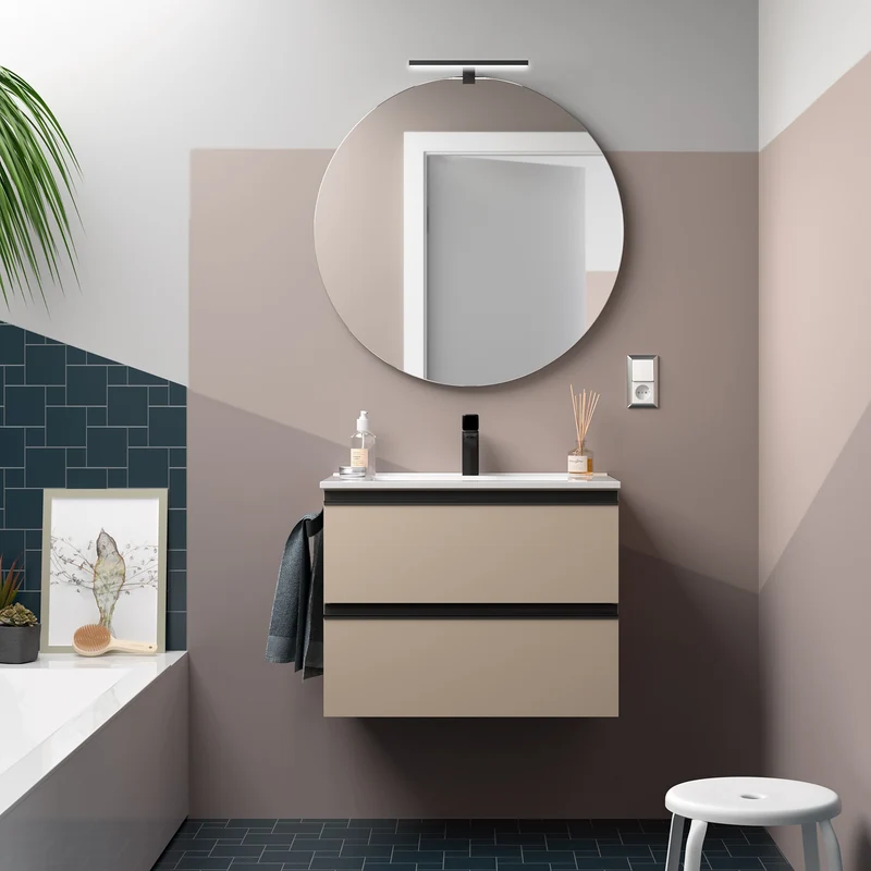 Mueble de baño SPIRIT de Salgar. 2 Cajones Metálicos de 60 a 120 cm