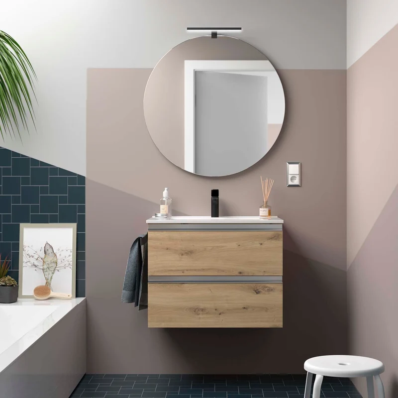 Mueble de baño SPIRIT de Salgar. 2 Cajones Metálicos de 60 a 120 cm