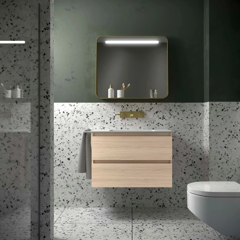 Mueble de baño SPIRIT de Salgar. 2 Cajones Metálicos de 60 a 120 cm