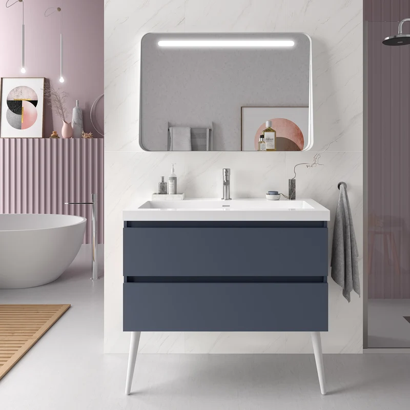 Mueble de baño SPIRIT de Salgar. 2 Cajones Metálicos de 60 a 120 cm