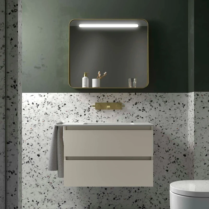 Mueble de baño SPIRIT de Salgar. 2 Cajones Metálicos de 60 a 120 cm