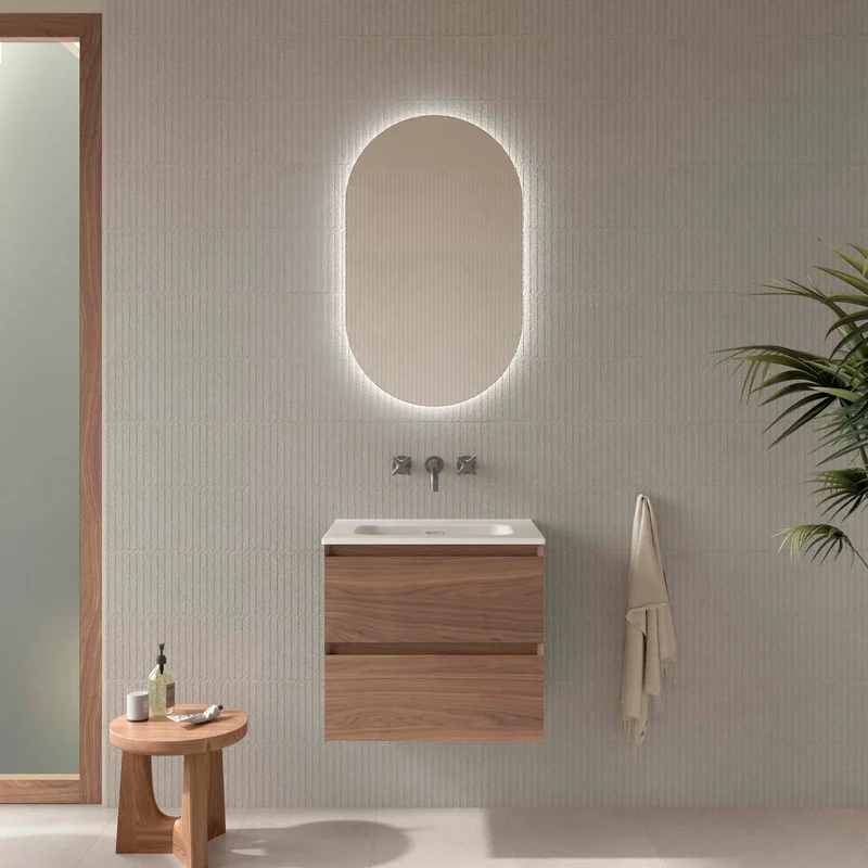 Mueble de baño MARA, 2 cajones de Salgar. Disponibles en 60, 80 y 100 cm.