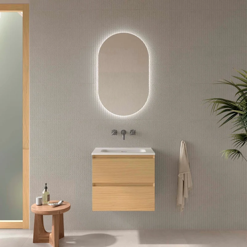 Mueble de baño MARA, 2 cajones de Salgar. Disponibles en 60, 80 y 100 cm.