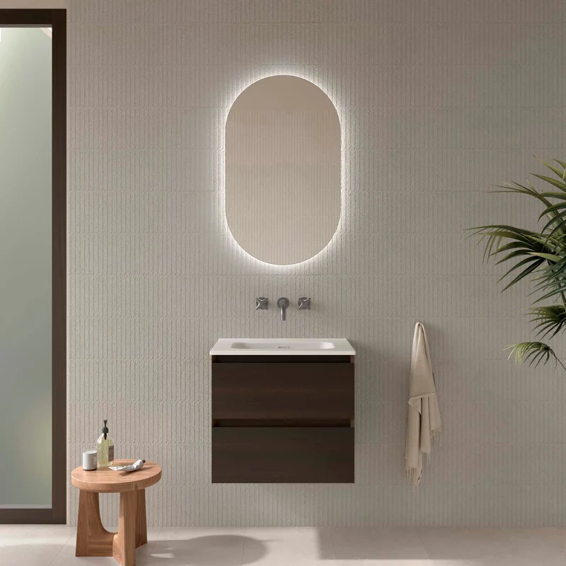 Mueble de baño MARA, 2 cajones de Salgar. Disponibles en 60, 80 y 100 cm.