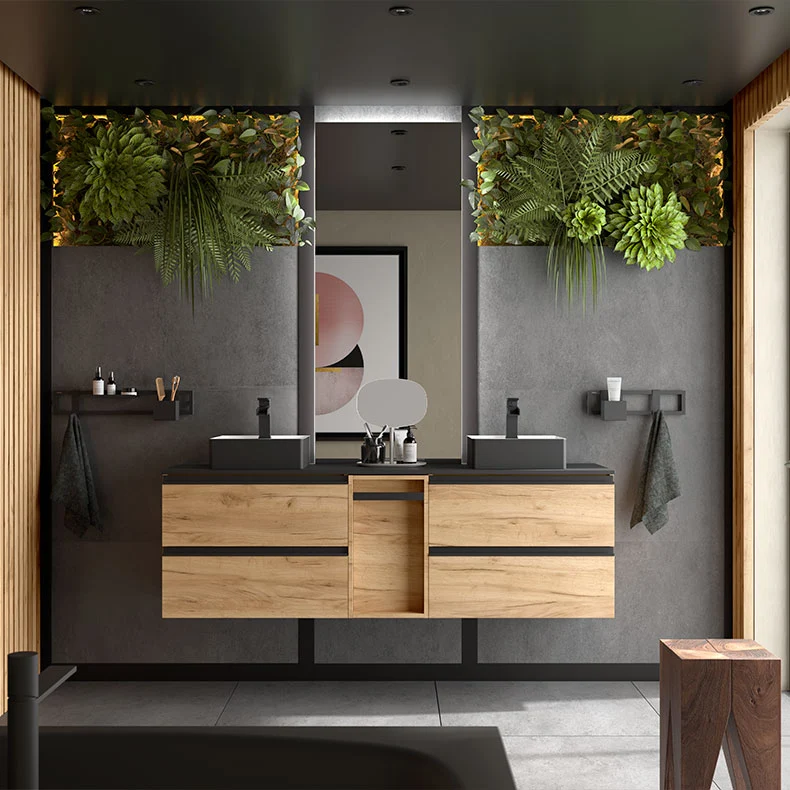 Conjunto SPIRIT 170 cm, Roble África de Salgar – Estilo Natural y Elegancia Moderna