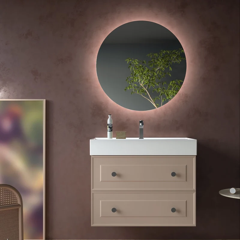 Mueble de baño RENOIR con 2 Cajones Metálicos de Salgar. 60, 80 y 100 cm